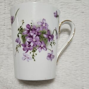 Spode Victorian Violets Cup Made In England Coutryside Hammersly